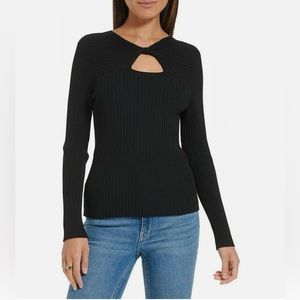 NWT Calvin Klein Ribbed hole sweater